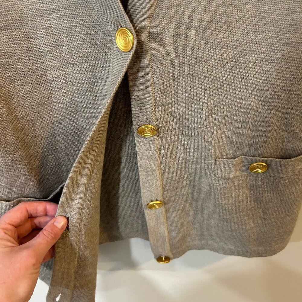 Classiques Entier 100% Pure Wool Button Down Ivor… - image 2